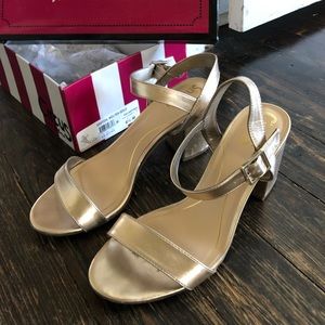 Circus by Sam Edelman Ashton Gold Heels Size 8.5